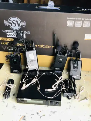 Ssv Quality 4 Lavalier/Lapel Wireless Microphone S/R