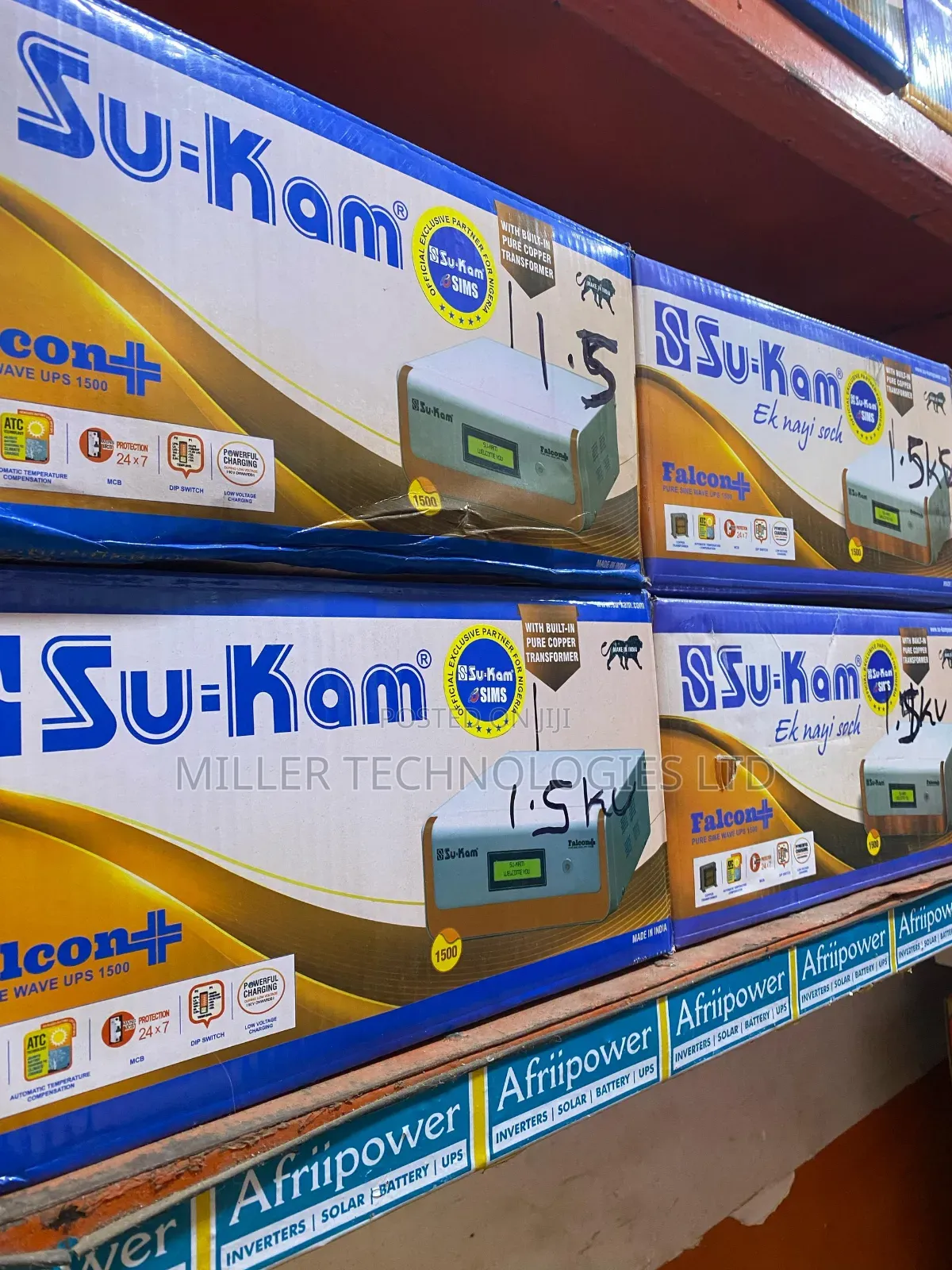 Sukam 1.5kva 12v Available in Bulk Supply