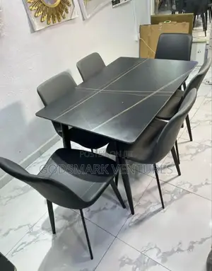 6 Seater Marble Dining Set for Living Room.