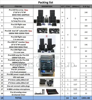 T.I Line Array Speakers Powered Line Array System Pro Audio