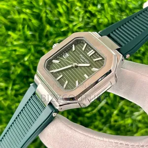 Original Cartier Green Rubber Strap Watch Available
