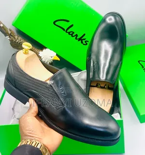 Clark's Leather Black Corporate Shoe