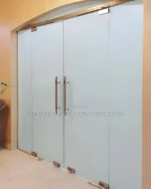 Office Swing Door With Frosted 10mm Glass