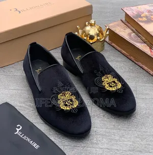 Billionaire Black Suede Luxury Shoe