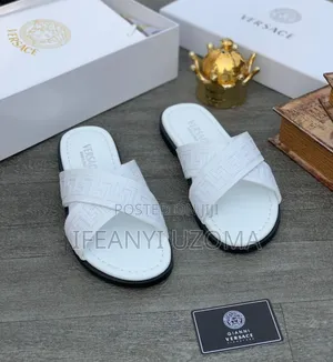 Classic White Color Luxury Slippers