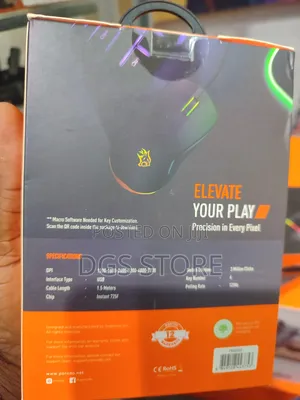 Porodo Pdx322 7200 Dpi Gaming Wired Mouse