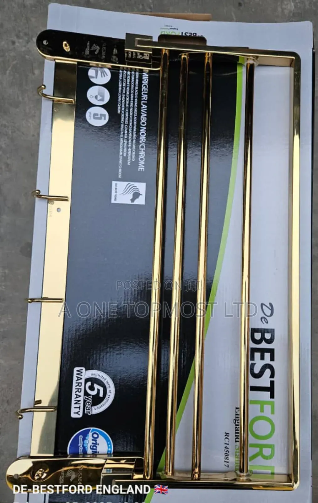 Gold Multiple Towel Rail