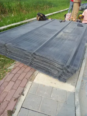 Gray Colour Panels Mesh Wires