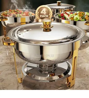 Zilode 4 Pack Chaffing Dish 5qt -Round