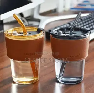 Glass Straw Cup
