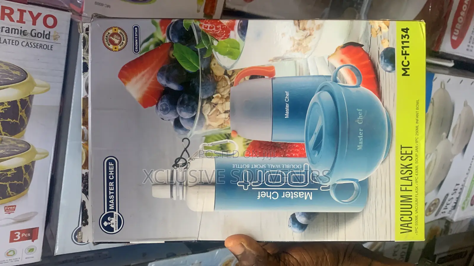 Master Chef 3in1 Vacuum Flask Set