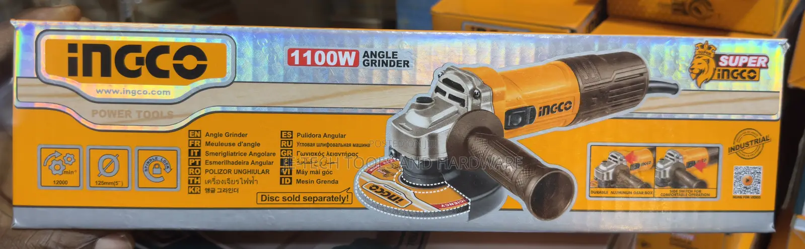 Ingco Electric Angle Grinder 1100w
