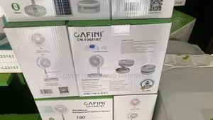 Cafini Folding Solar Fan With 6w Solar Panel Cn-F2681bt
