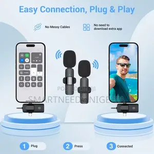 3 In1 Dual Wireless Microphone for Android and Ios