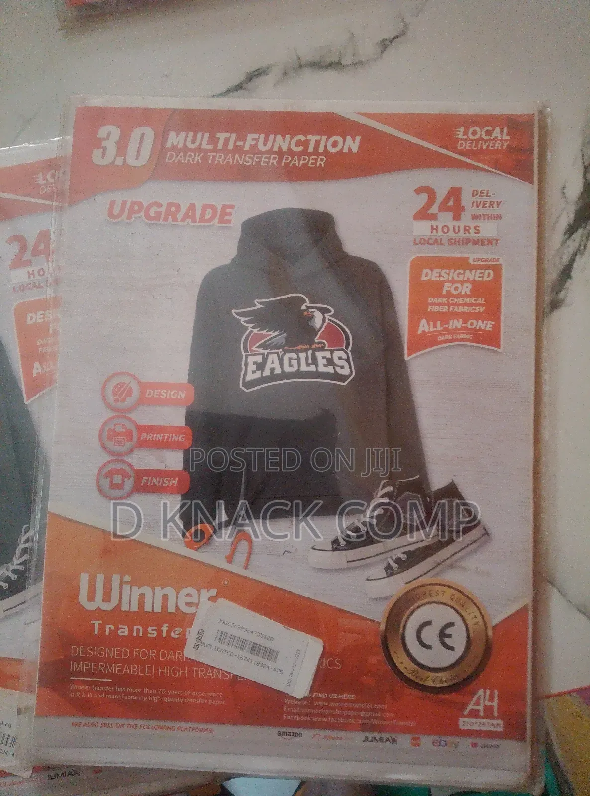 5 Sheets Multi-function Dark Transfer Paper Opaque