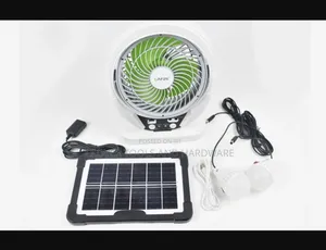 Cafini 7-Inch Solar Power 8w With 2 Bulbs, With Solar Panel