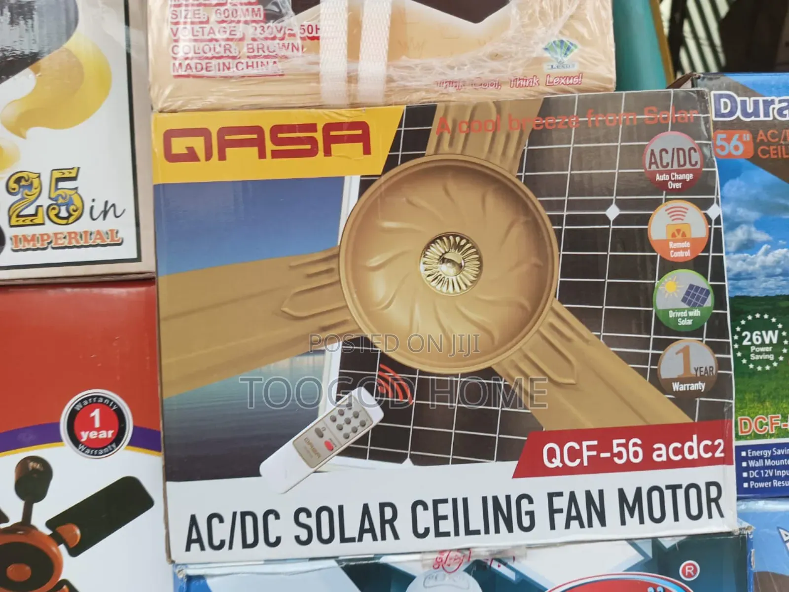 Qasa Ac/Dc Solar Ceiling Fan