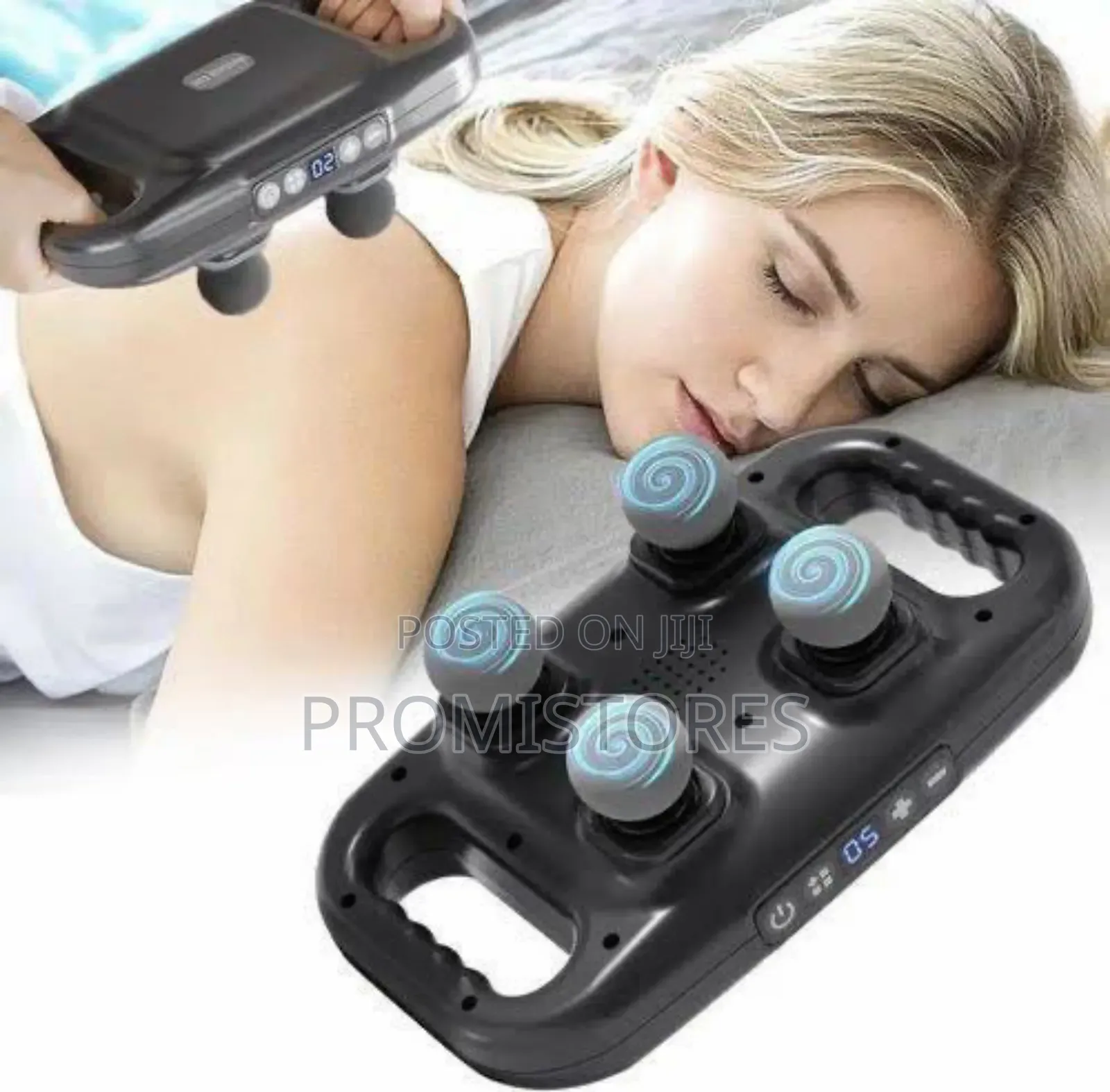 Rechargeable 4 Headed Body Massager