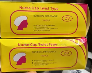 Nurse Cap Twist Type Surgical Disposable 100pcs