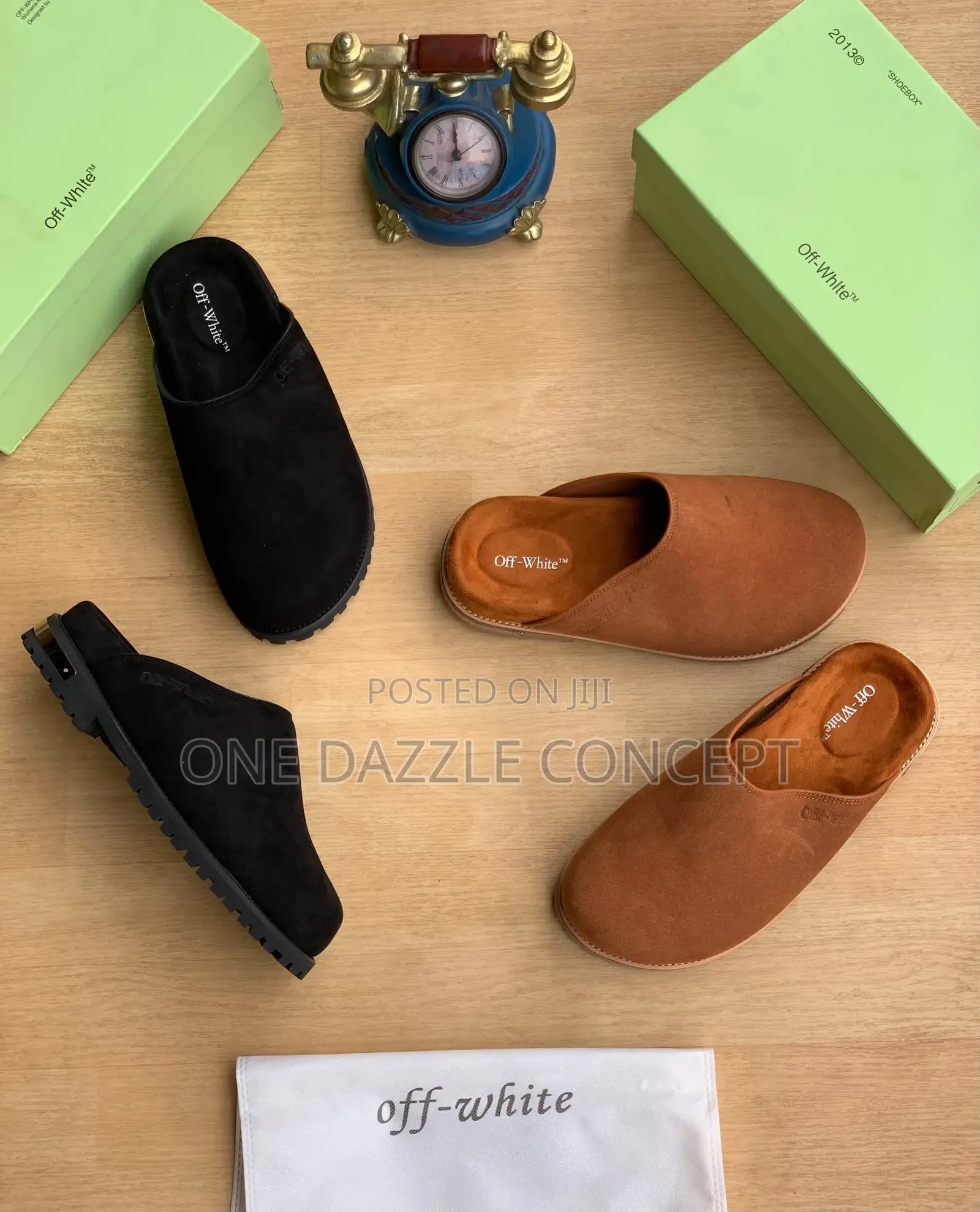 Off-White Suede Mule