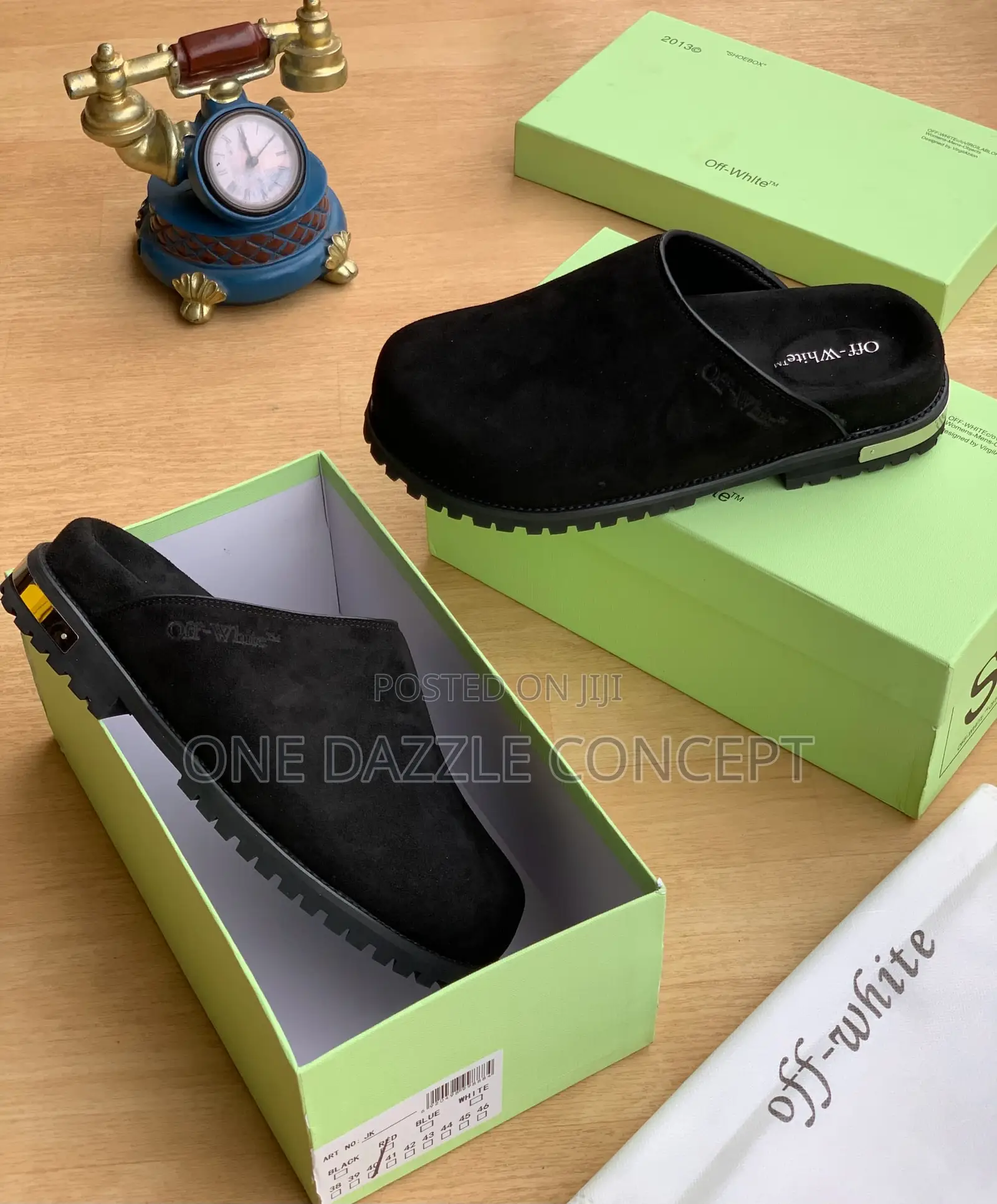 Off-White Suede Mule