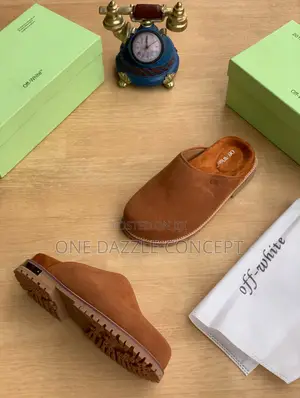 Off-White Suede Mule