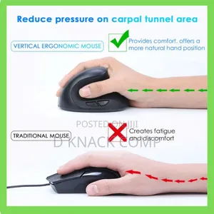 Ergonomic Optical Wireless Vertical Mouse Stylish