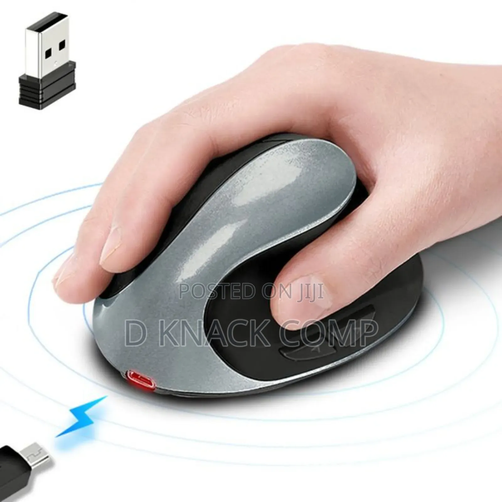 Ergonomic Optical Wireless Vertical Mouse Stylish