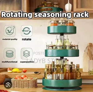 3layers Rotating Seasoning Rack