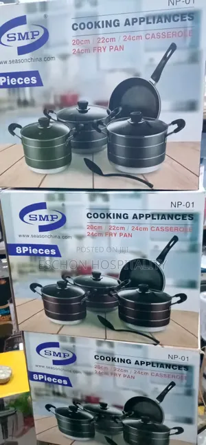 SMP Premium Non Stick Pot With Fry Pan 4pvs