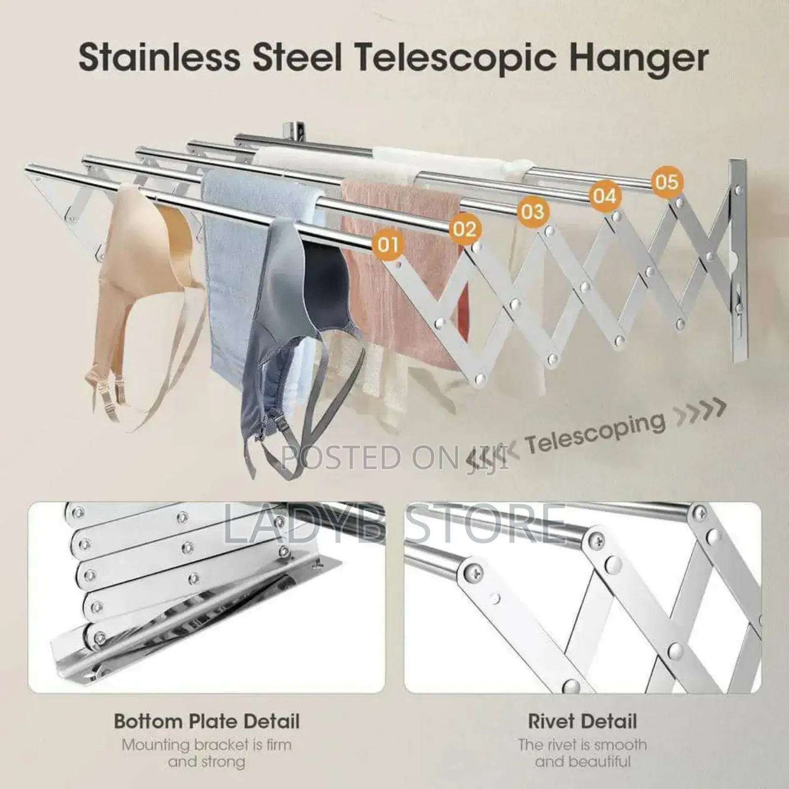 Adjustable Cloth Dryer Hanger