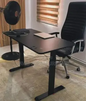 Executive Leather Chair With Electric Table.