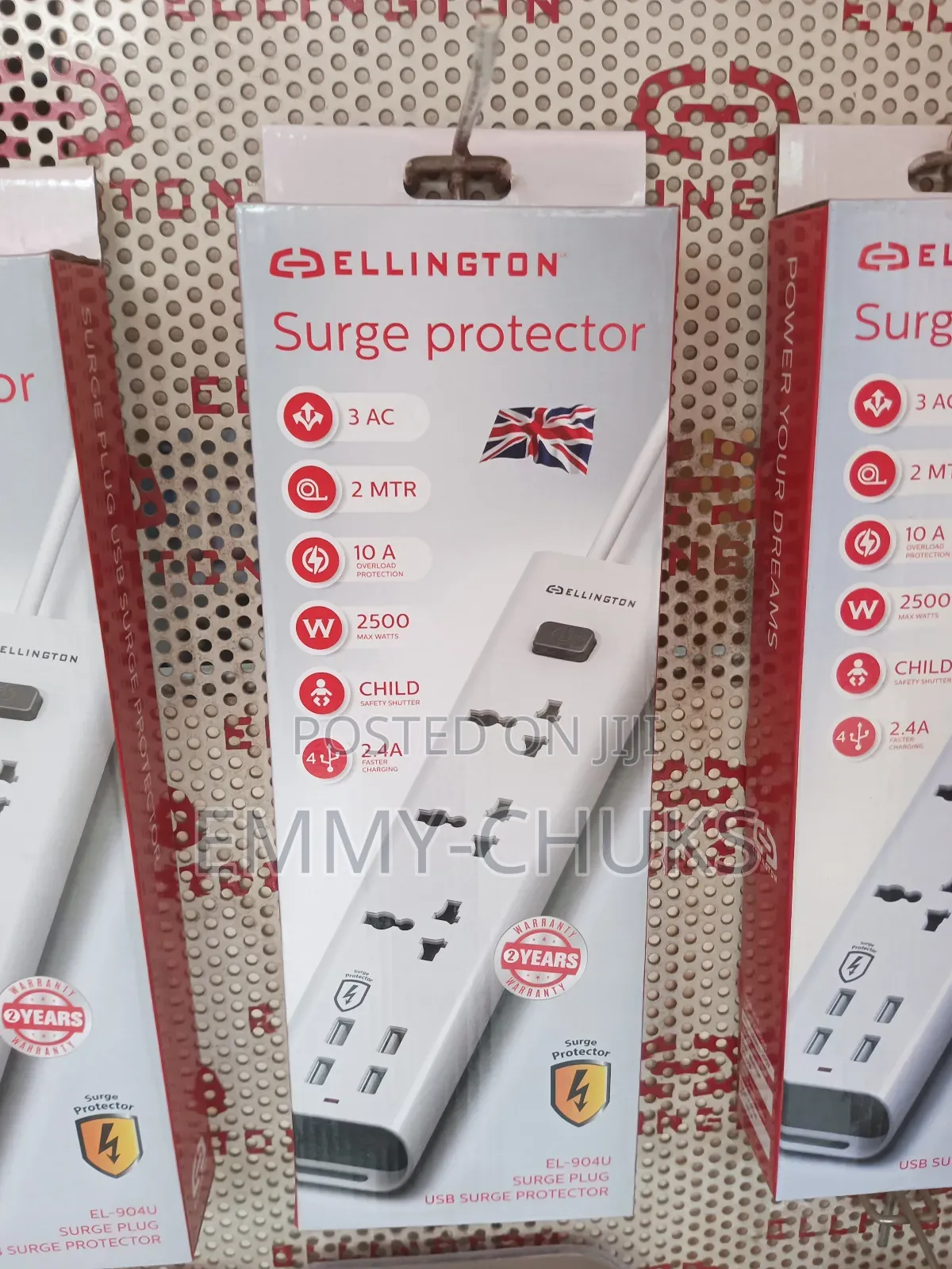 Ellington 4 Usb Extension Surge Protector