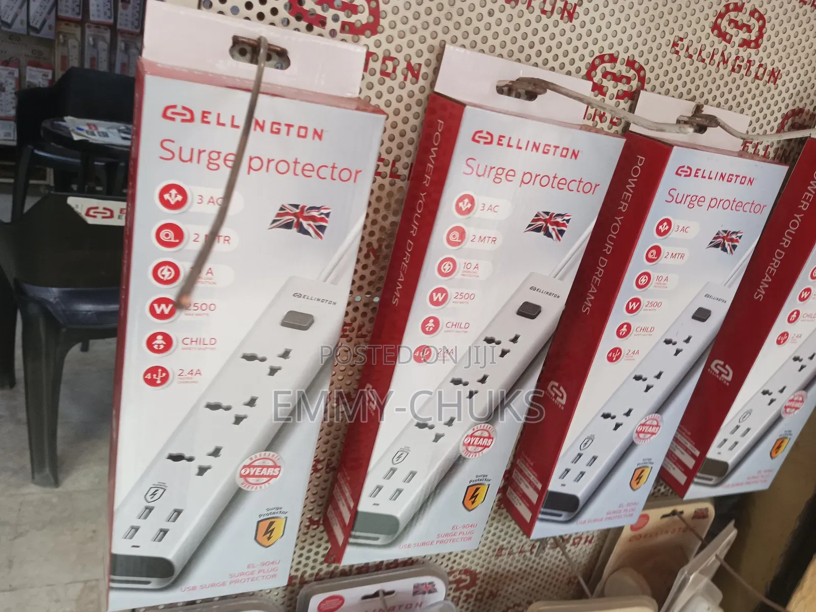 Ellington 4ways Usb Extension Surge Protector Extension
