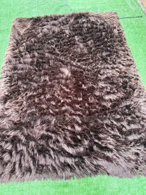 7by10 Feets Chocolate Brown Fur Rug