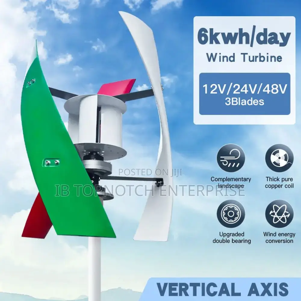 Secure Dependable 6kw Vertical Wind Turbine Energy Needs
