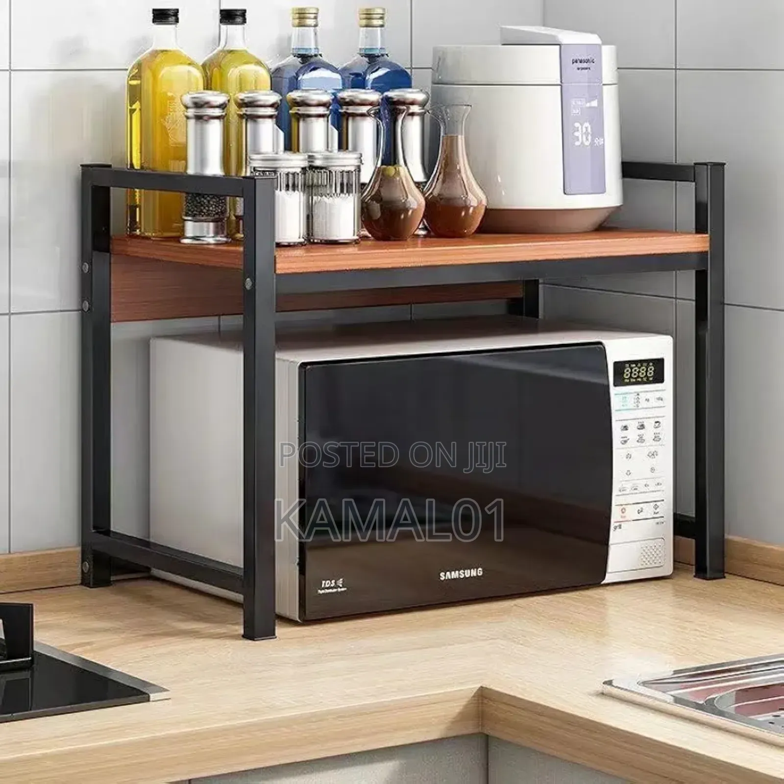 (2-Layer) Microwave Stand, Kitchen Platform Oven Stand Rack