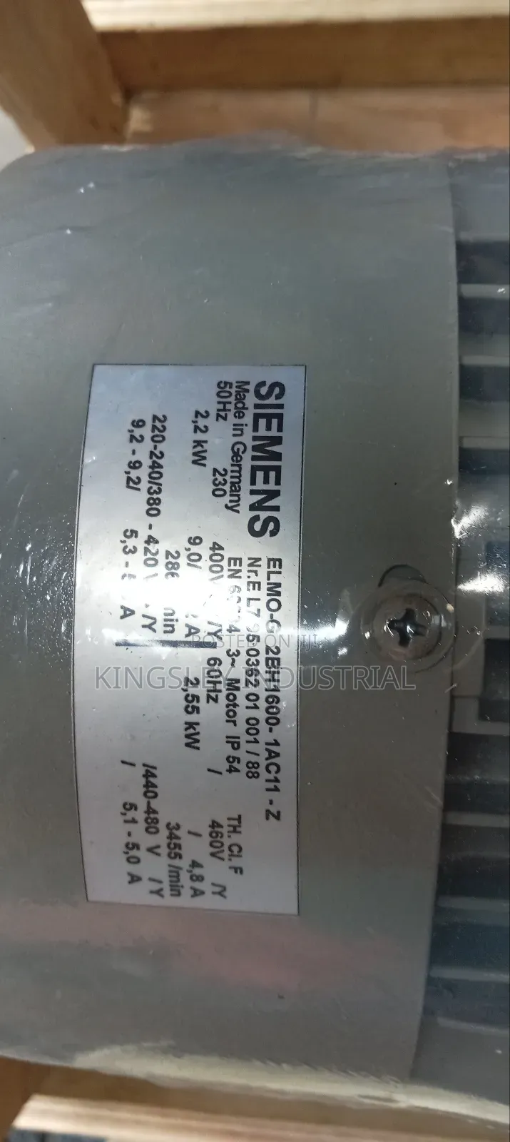 Seimens Exhaust Blower 3ph/2.2kw 3-Phase