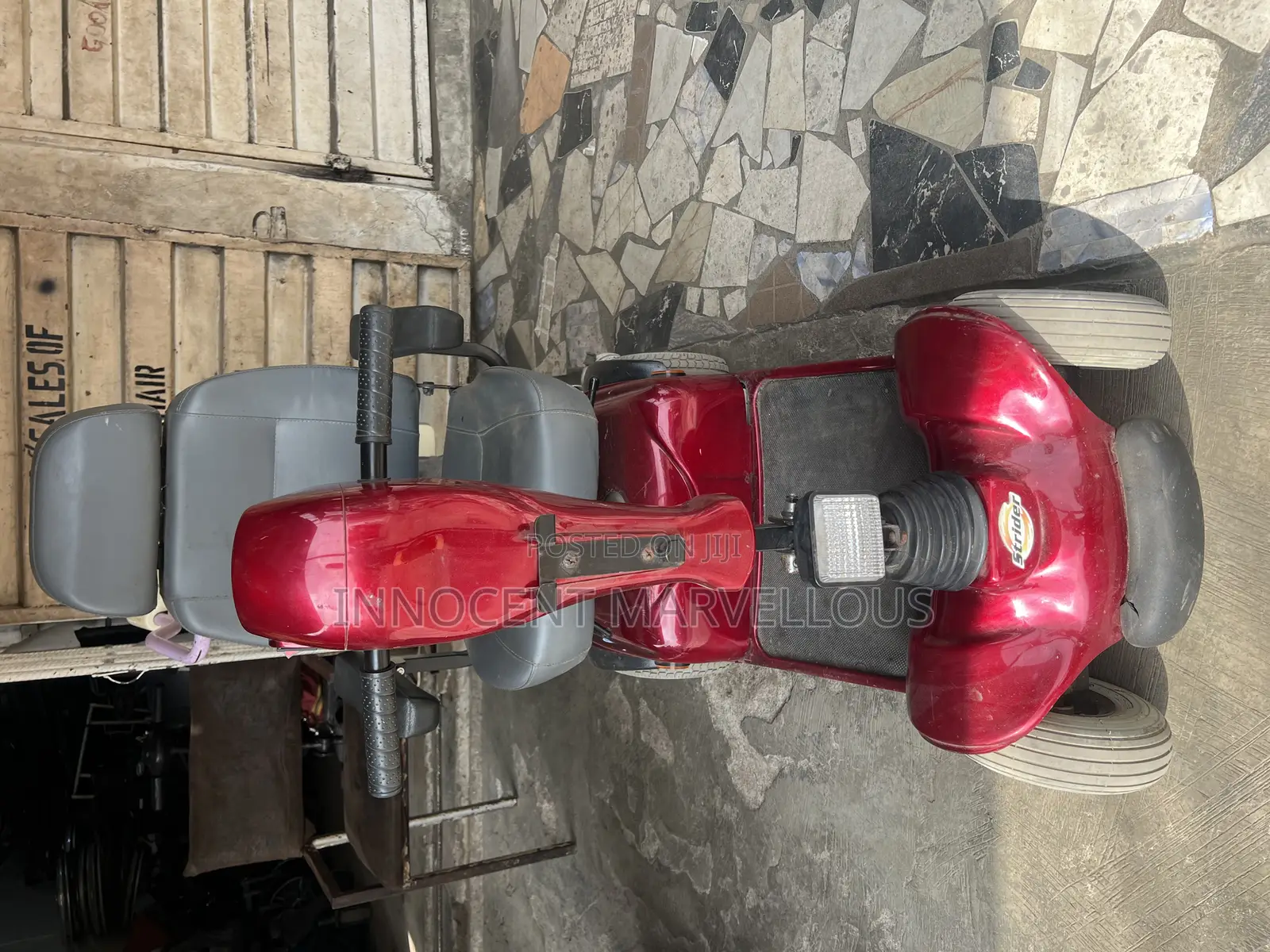 Red Standard Scooter Wheelchair