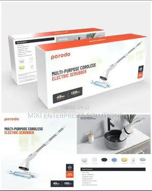 Porodo Cordless Electric Scrubber 130cm 2500mah -