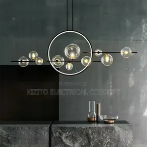 Ball Glass Chandelier Dropping Decor