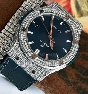 Original Hublot Blue Leather Watch Available in Store