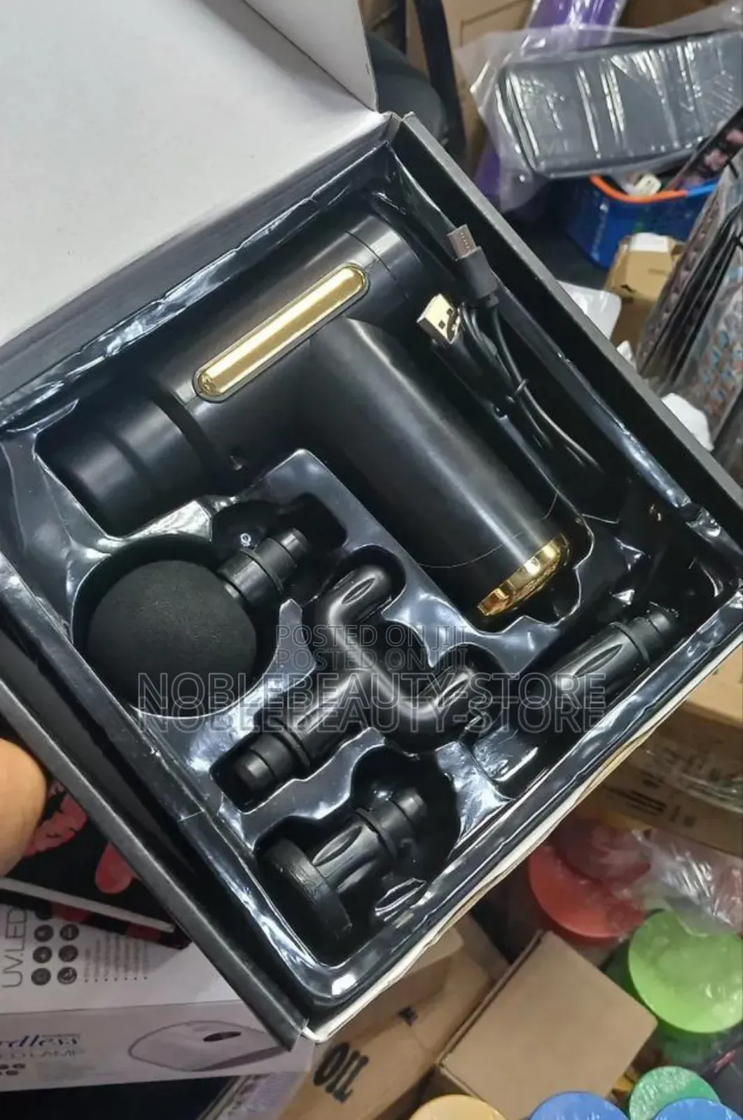 Rechargeable Body Massage Gun With Complete Accessories