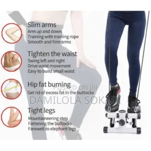 Mini Stepper With Resistance Bands