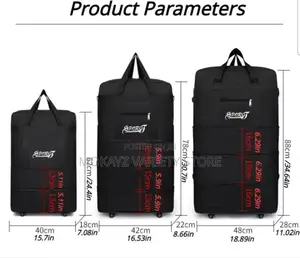 Collapsible Hpigh Quality Leather Luggage Bag