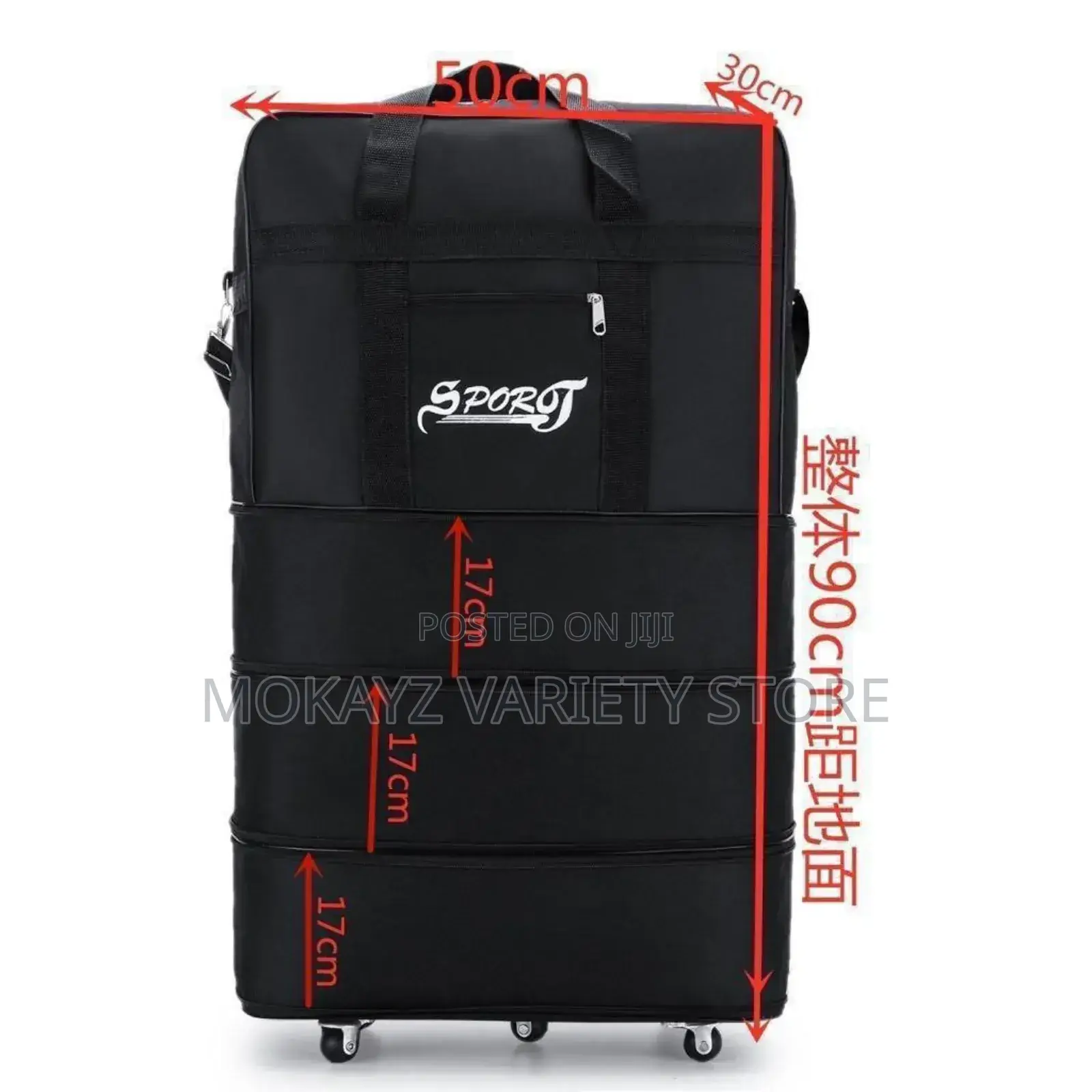 Collapsible Hpigh Quality Leather Luggage Bag