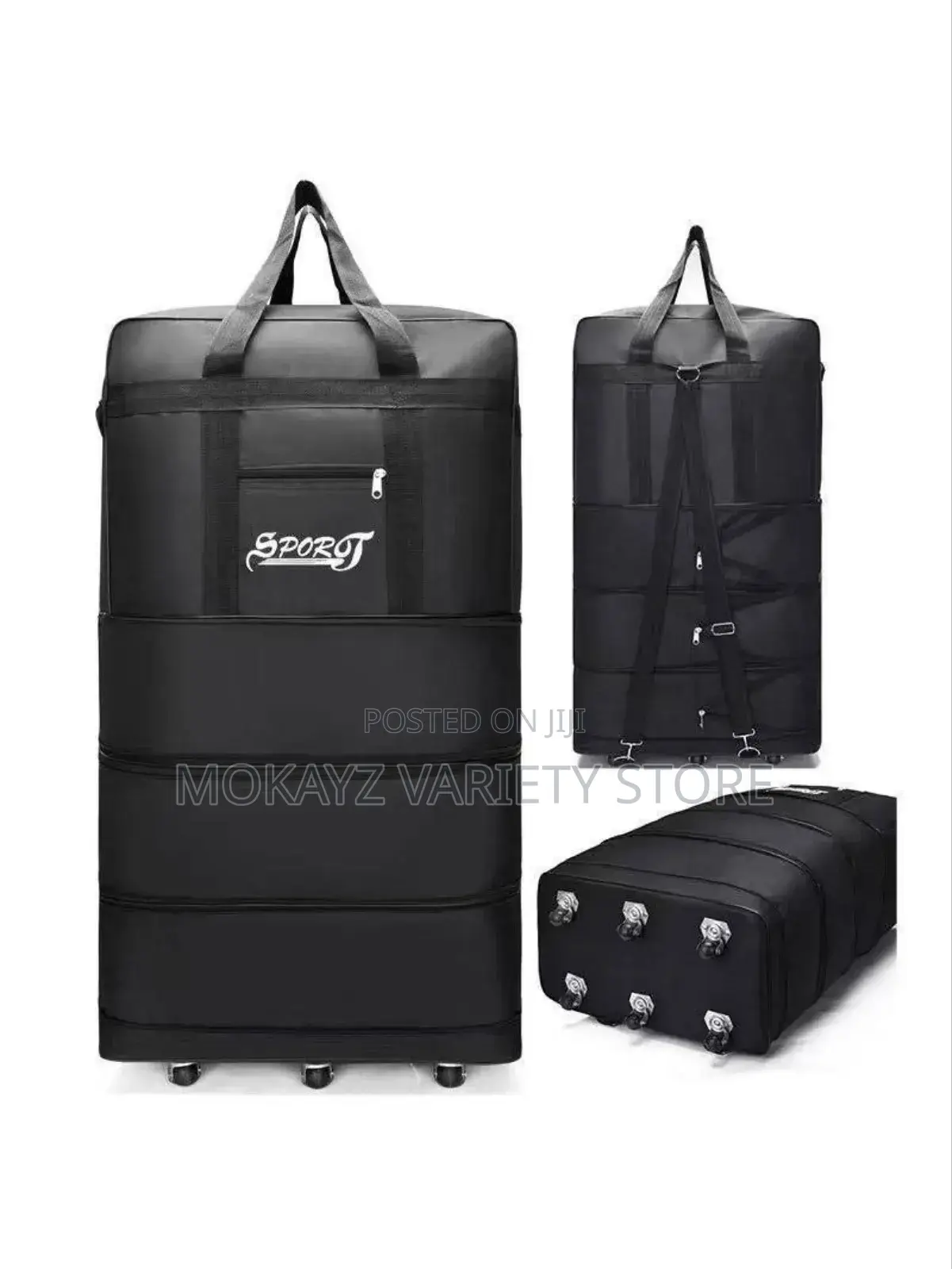 Collapsible Hpigh Quality Leather Luggage Bag