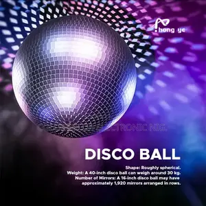 Mirror Disco Glass Ball 40cm and 50cm