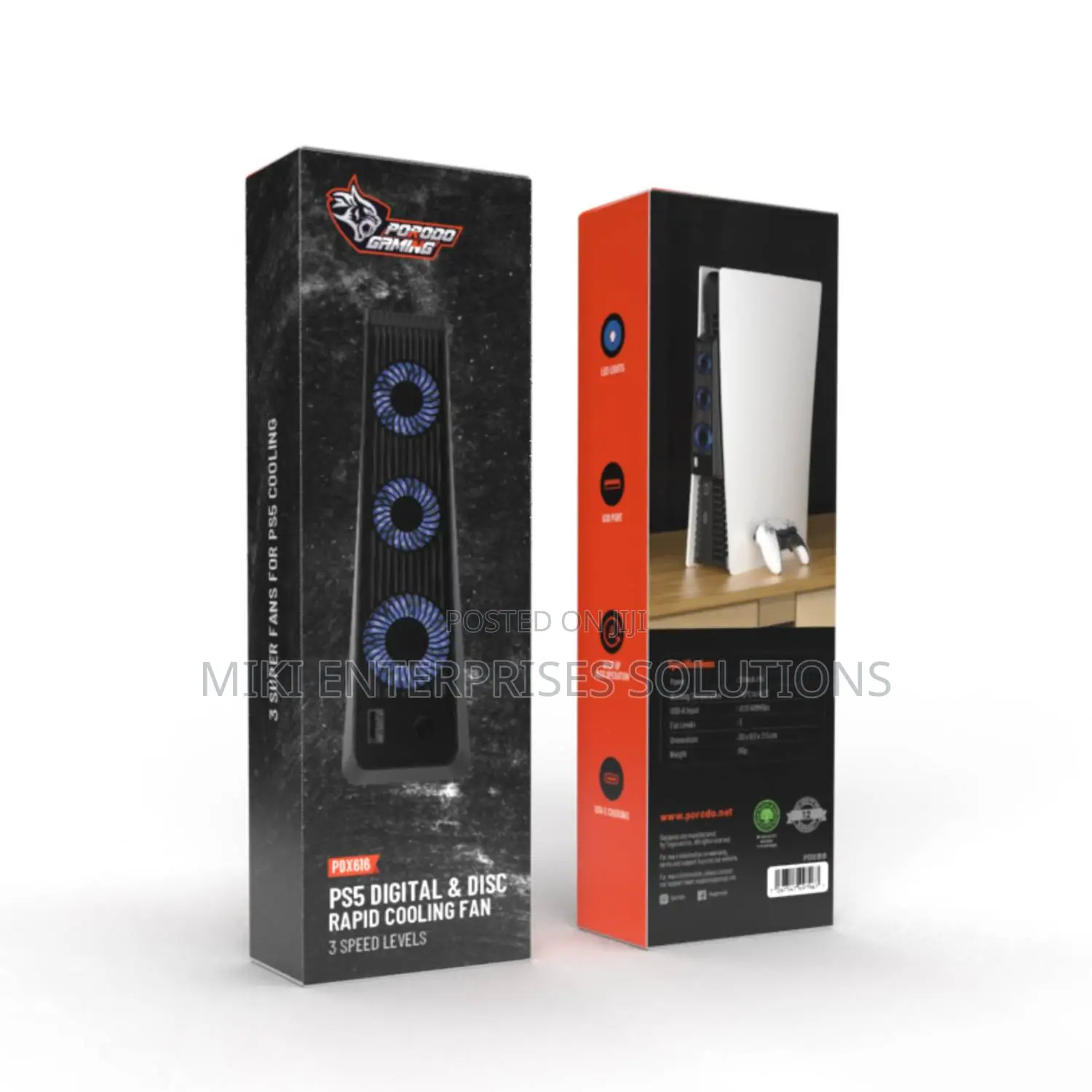 Porodo Gaming Host Cooling Fan for Ps5 Slim