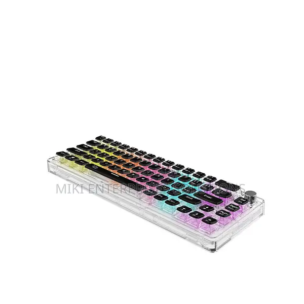 Porodo Transparent Wired Mechanical Keyboard With Aluminium
